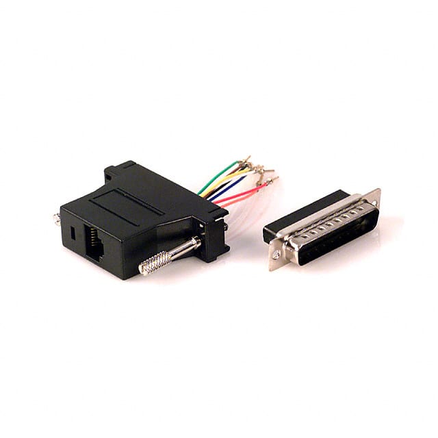 AMK-0223 ADAPT DB25M TO RJ45 JACK BLACK