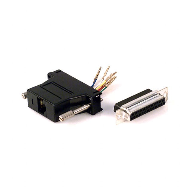 AMK-0224 ADAPT DB25F TO RJ45 JACK BLACK