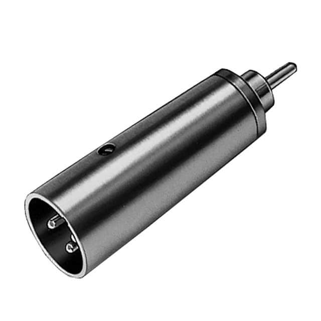 323 ADAPT MALE XLR TO RCA PLUG SILV