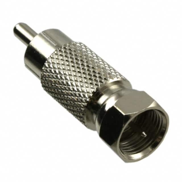 R0847 ADAPT F PLUG TO RCA PLUG SILVER