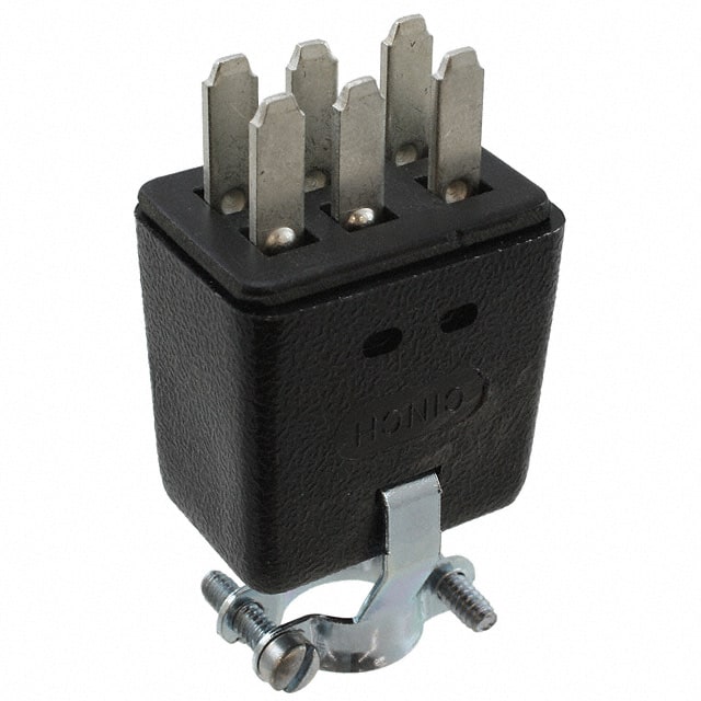 P-306H-CCT CONN PLUG 6POS IN-LINE SLDR