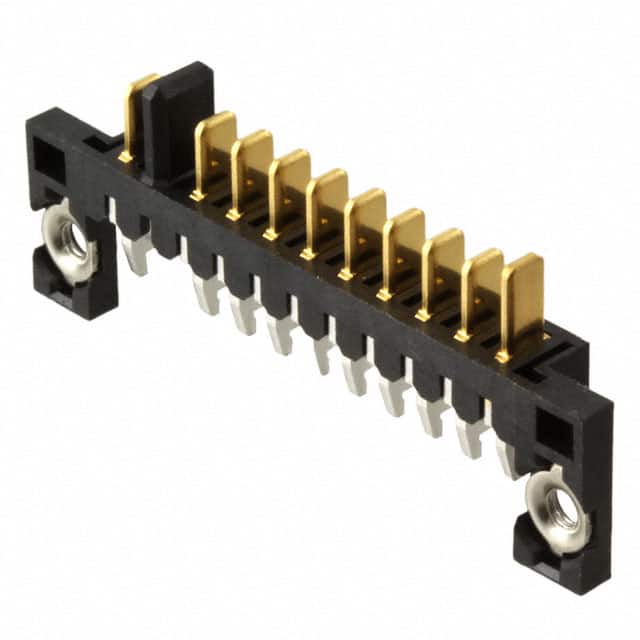 6123738-7 CONN PLUG 10POS 2.50MM R/A SLDR