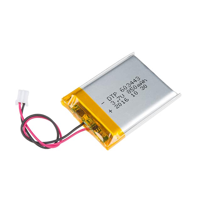 PRT-13854 BATTERY LITHIUM 3.7V 850MAH