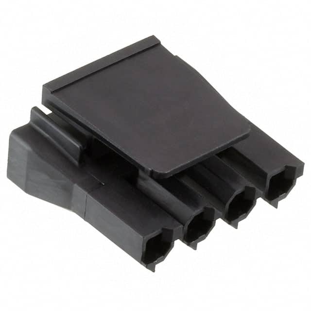 0444412004 CONN HSG RCPT 4POS 7.50MM BLACK