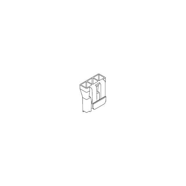 43335-3013 FLAT BLADE RCPT HSG V-2 3CKT
