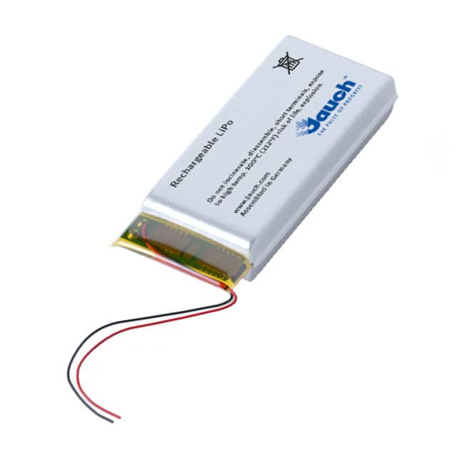 LP561836JU+PCM+2 WIRES 50MM BATT LITH POLY 1S1P 350MAH 3.7V