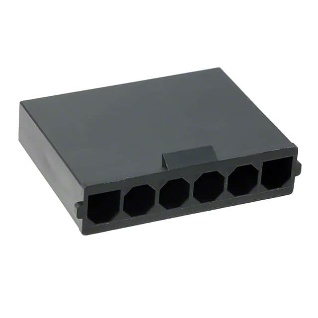 0436802006 CONN HSG PLUG 6POS 7.50MM BLACK