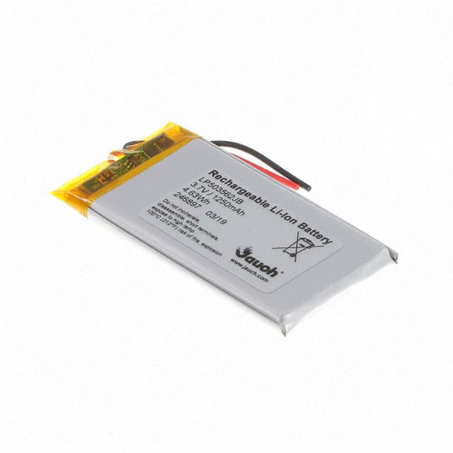 LP503562JU BATT LITH POLY 1S1P 1250MAH 3.7V