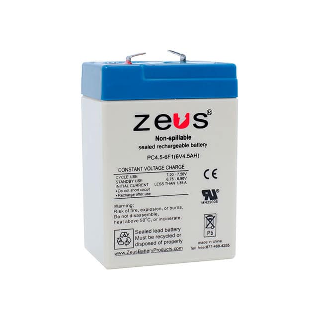PC4.5-6F1 BATTERY LEAD ACID 6V 4.5AH