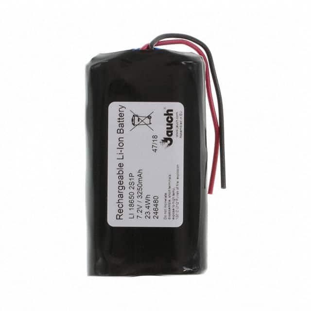 LI18650JP2S1P+PCM+2 WIRES 70MM BATT LITH ION 7.2V 3.25AH