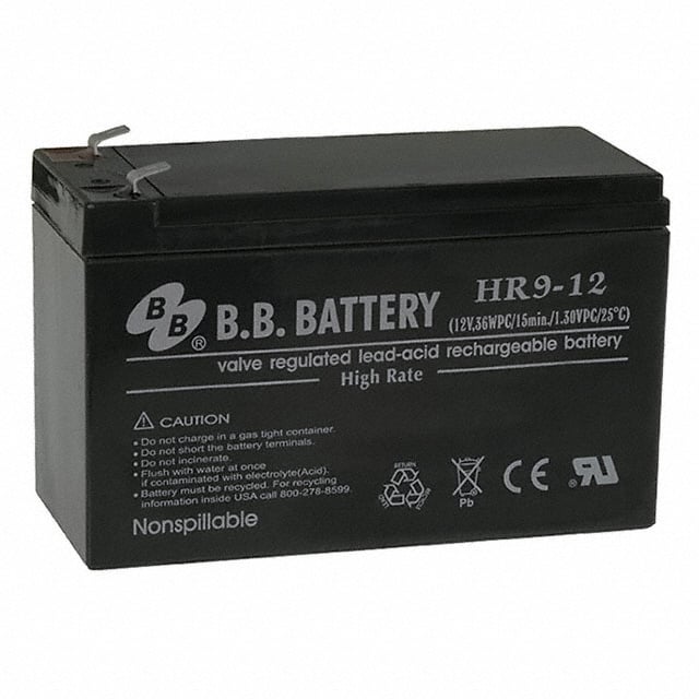 HR9-12-T2 BATTERY LEAD ACID 12V 8AH