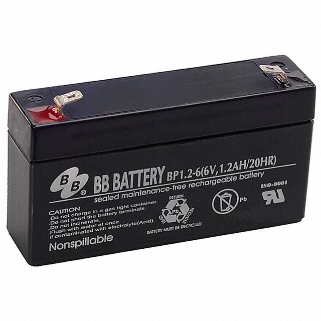 BP1.2-6-T1 BATTERY LEAD ACID 6V 1.2AH
