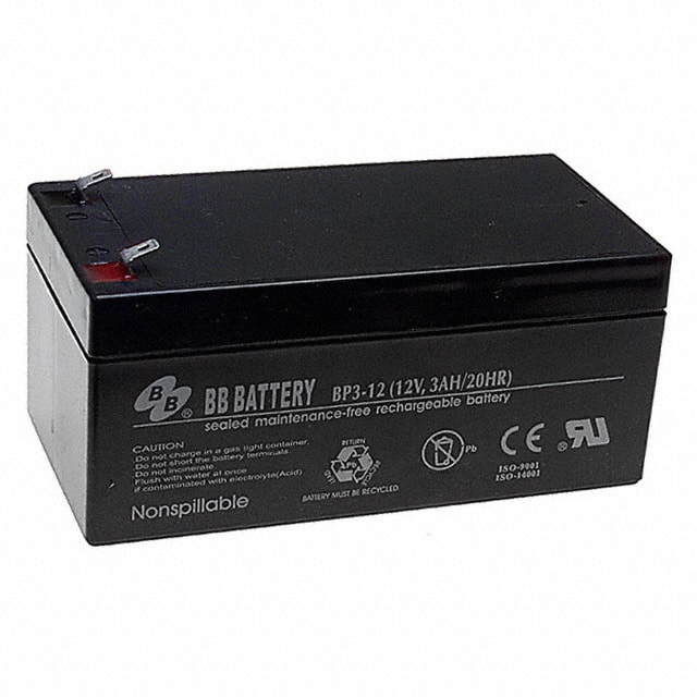 BP3-12-T1 BATTERY LEAD ACID 12V 3AH