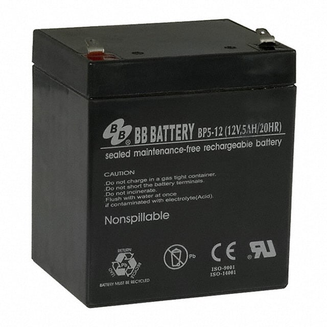 BP5-12-T1 BATTERY LEAD ACID 12V 5AH