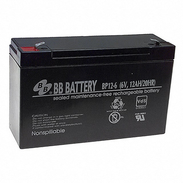 BP12-6-T1 BATTERY LEAD ACID 6V 12AH