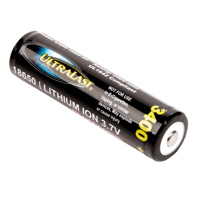 LION-1865-34 BATT LITH-ION 3.7V 3.4AH 18650