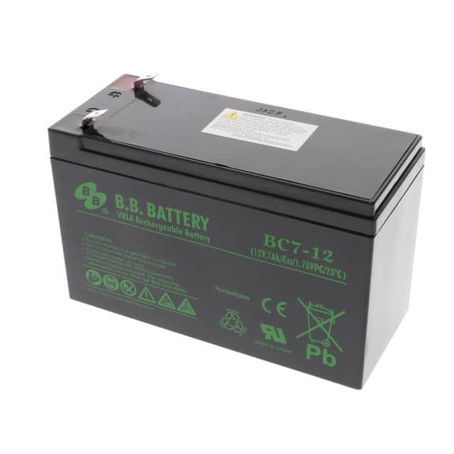 BC7-12-T2 12V, 7AH VRLA UP TO 7 YEAR FLOAT