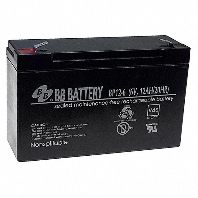 BP12-6-T2 BATTERY LEAD ACID 6V 12AH