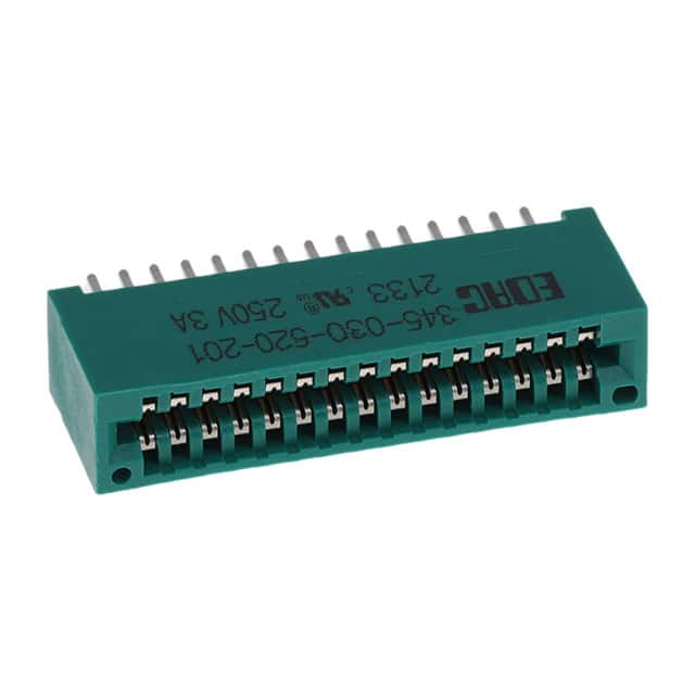 345-030-520-201 CONN EDGE DUAL FMALE 30POS 0.100