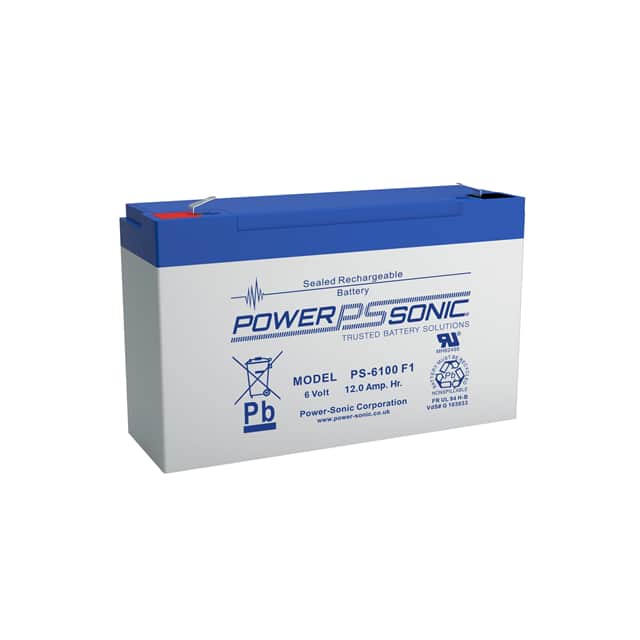 PS-6100 F1 BATTERY LEAD ACID 6V 12AH