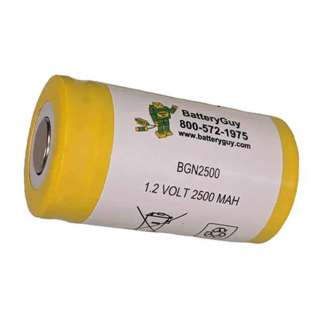 BGN2500 1.2V 2500MAH NICAD BATTERY C