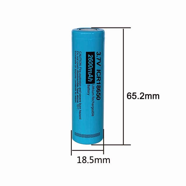 ICR18650-2600-F ICR18650 2600MAH 3.7V FLAT TOP