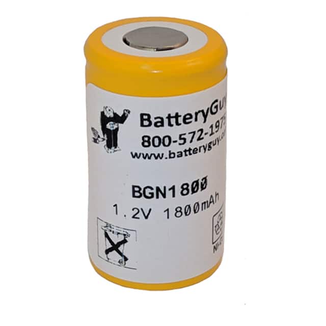BGN1800 1.2V 1800MAH NICAD BATTERY SUB C