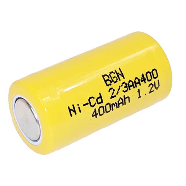 BGN400 1.2V 400MAH NICAD BATTERY 2/3AA