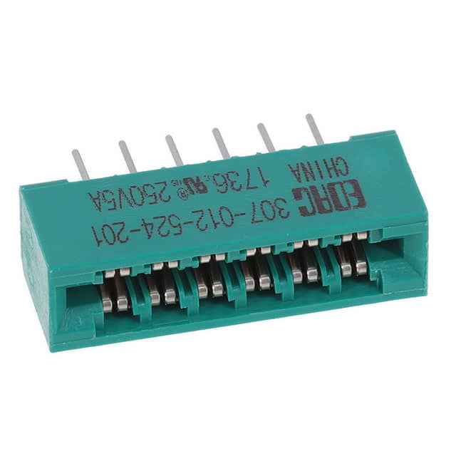 307-012-524-201 CONN EDGE DUAL FMALE 12POS 0.156