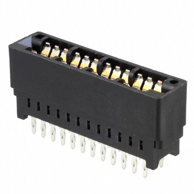 1888946-3 CONN EDGE DUAL FMALE 8POS GOLD