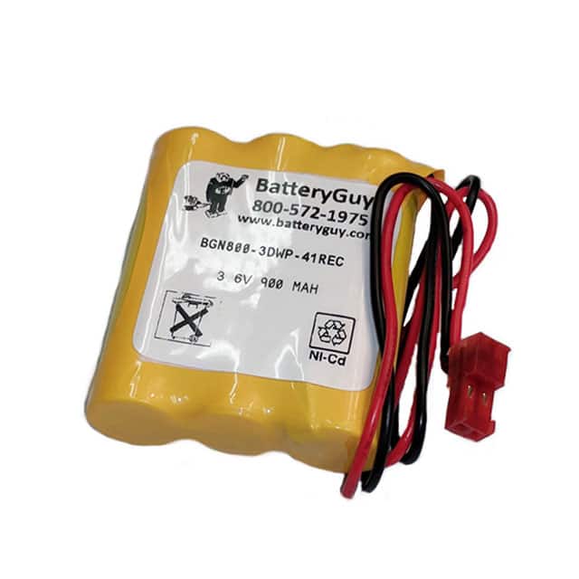 BGN800-3DWP-41REC 3.6V 900MAH NICAD BATTERY