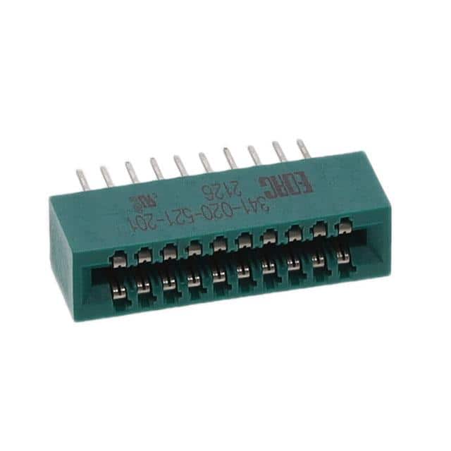 341-020-521-201 CONN EDGE DUAL FMALE 20POS 0.100