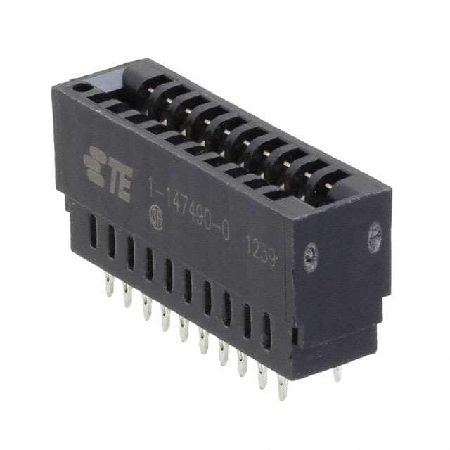1-147490-0 CONN EDGE DUAL FMALE 20POS 0.100