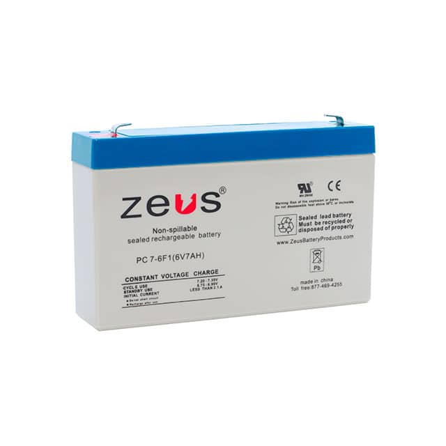 PC7-6F1 BATTERY LEAD ACID 6V 7AH
