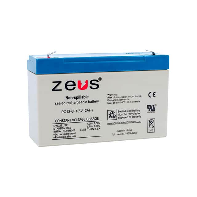 PC12-6F1 BATTERY LEAD ACID 6V 12AH
