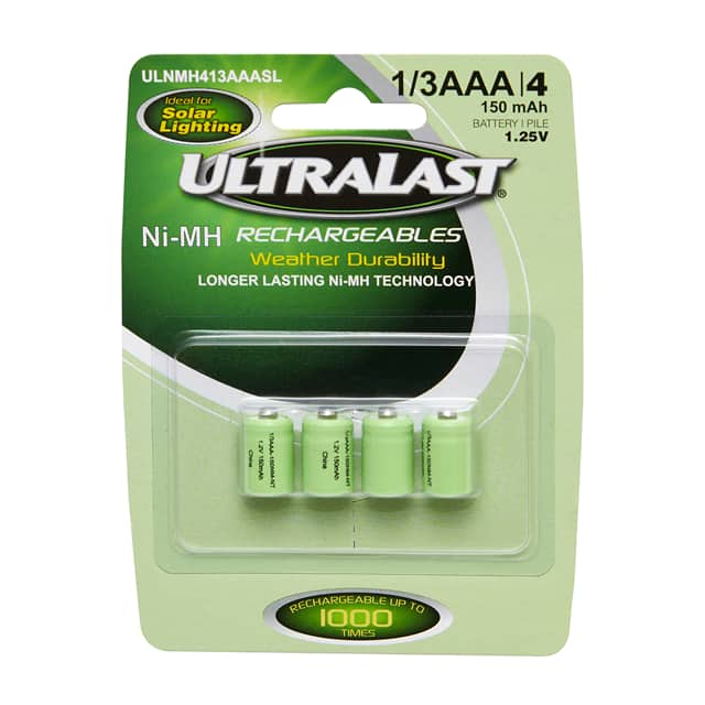 ULNMH413AAASL BATT NIMH 1.2V 150MAH 1/3AAA 4PK