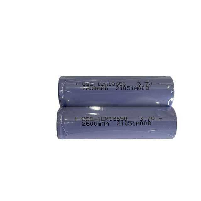 USE-18650-2600MAH 2.6Ah,  3.7V, Li-Ion, 18650 size