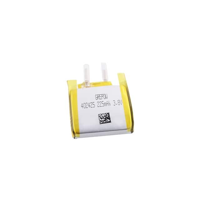 GRP402425-3.8V-225MAH LITHIUM POLYMER BATTERY CELL 3.8
