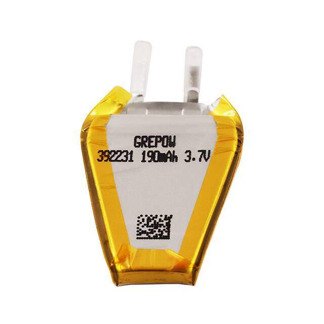 GRP392231-3.7V-190MAH LITHIUM POLYMER BATTERY CELL 3.7