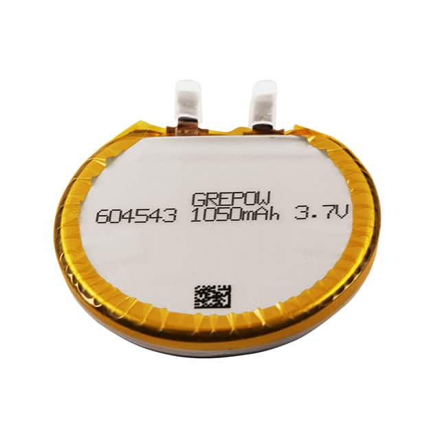 GRP604543-3.7V-1050MAH LITHIUM POLYMER BATTERY CELL 3.7