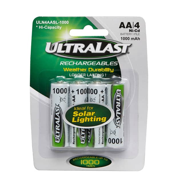 ULN4AASL-1000 BATT NICAD 1.2V 1AH AA 2PACK
