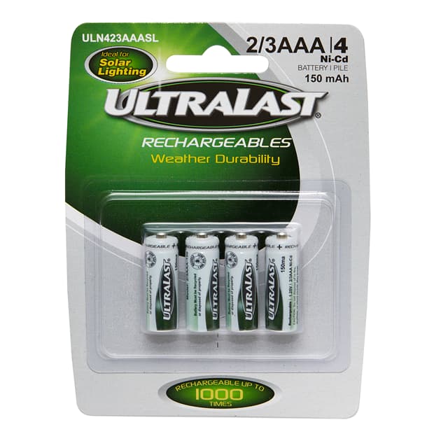 ULN423AAASL BATT NICD 1.2V 150MAH 2/3AAA 4PK