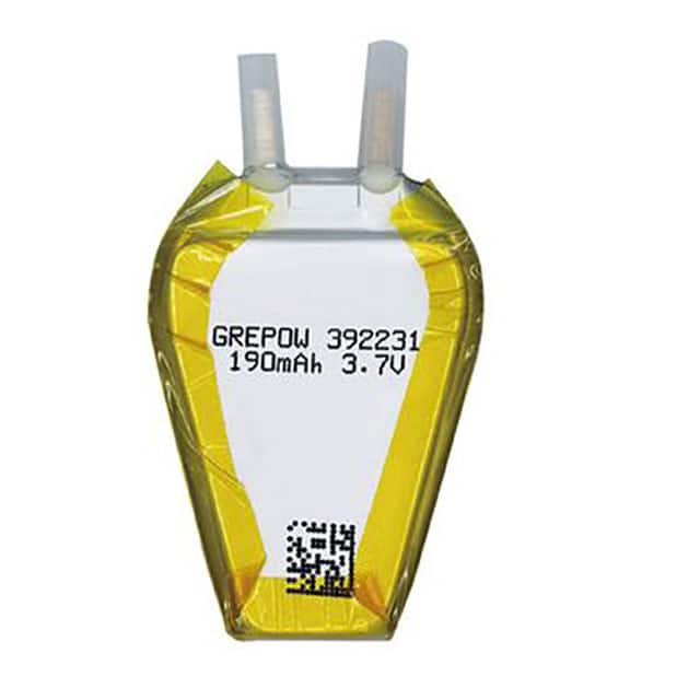 GRP3922031-1C-3.7V-190MAH LIHITUM POLYMER BATTERY CELL 3.7