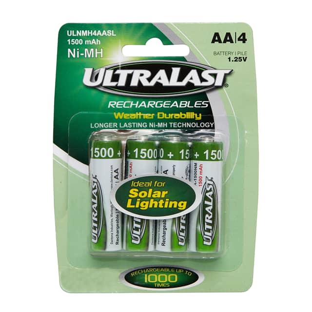 ULNMH4AASL BATT NIMH 1.2V 1.5AH AA 4PACK