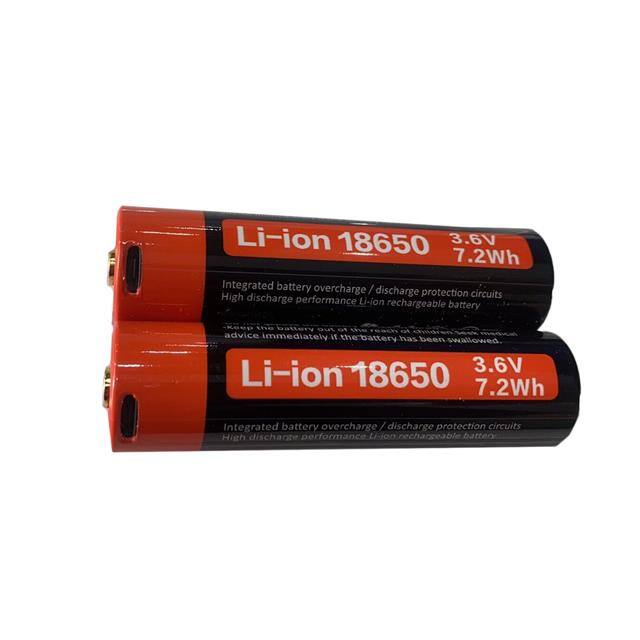 USE-18650-2000PCBUSB 18650, 2Ah, 1 USB Cable Included