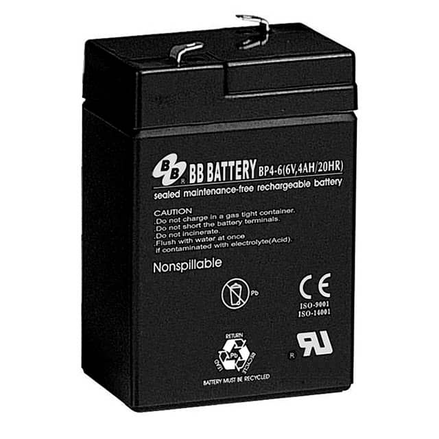 BP4-6-T1 BATTERY LEAD ACID 6V 4AH