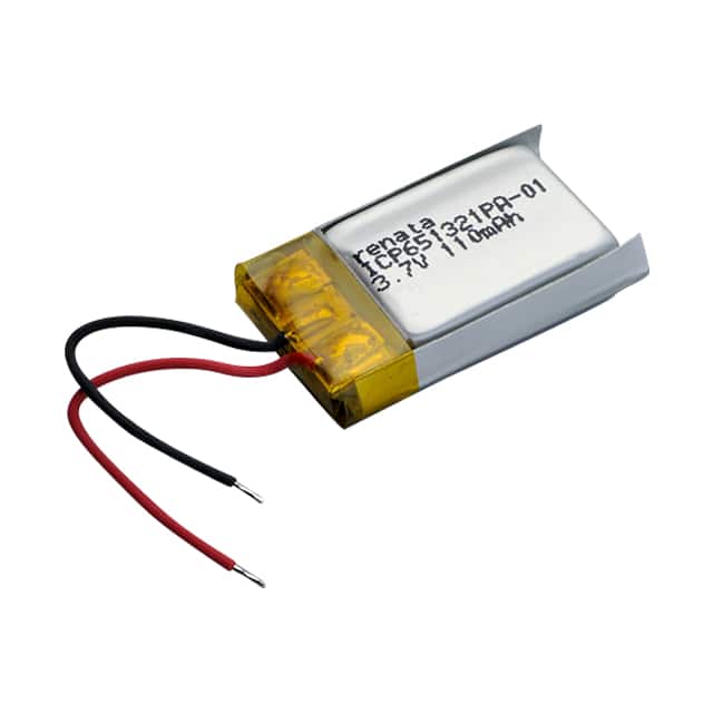 ICP651321PA-01 BATT LITHIUM 3.7V 120MAH