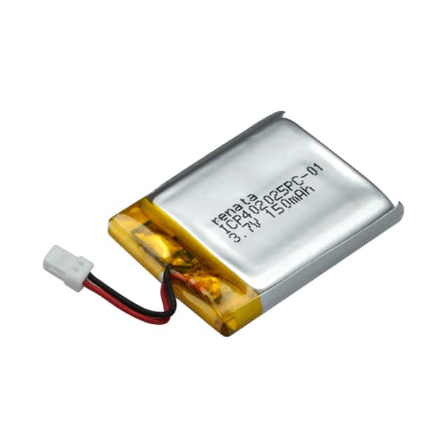 ICP402025PC-01 BATT LITHIUM 3.7V 155MAH