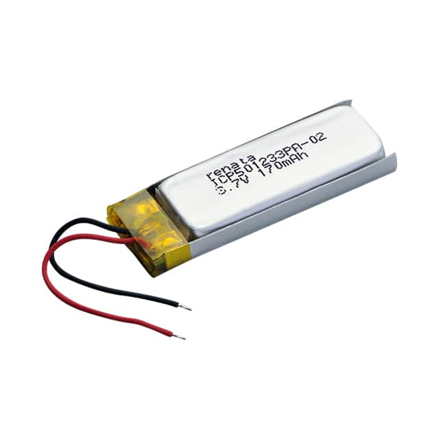 ICP501233PA-02 BATT LITHIUM 3.7V 170MAH
