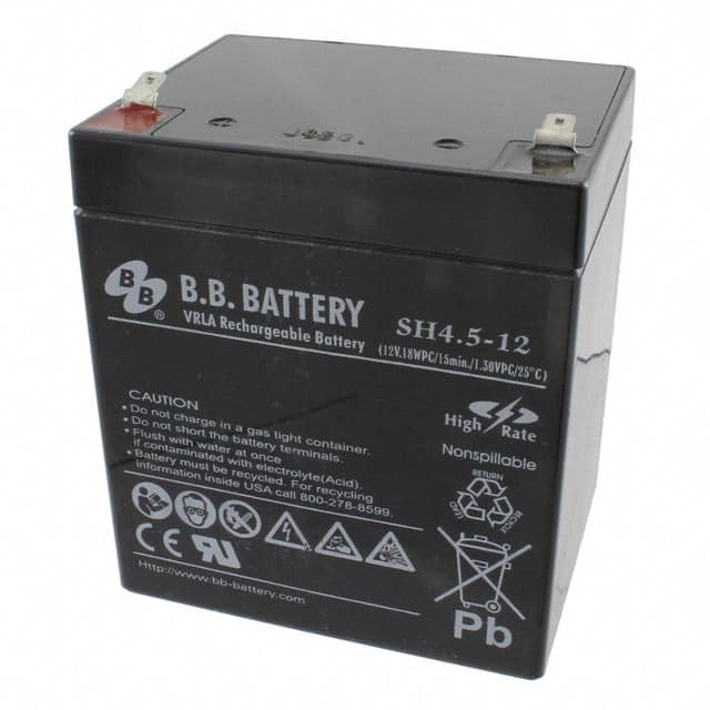 SH4.5-12-T1 BATTERY LEAD ACID 12V 4.5AH